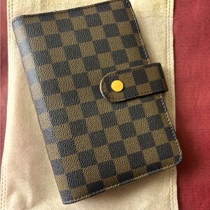 Checkered Pattern A6 Organizer Binder